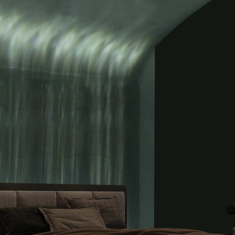 Art Deco Water Pattern Aluminum Acrylic Floor Lamp — Warm Light (3000K) / 110V-120V For US/CA