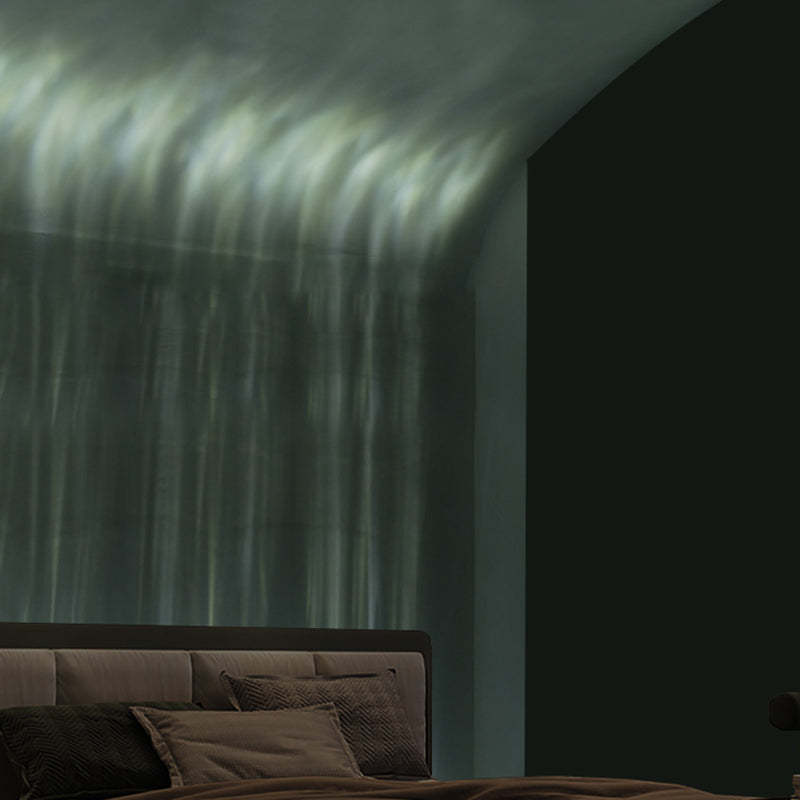 Art Deco Water Pattern Aluminum Acrylic Floor Lamp — Warm Light (3000K) / 110V-120V For US/CA