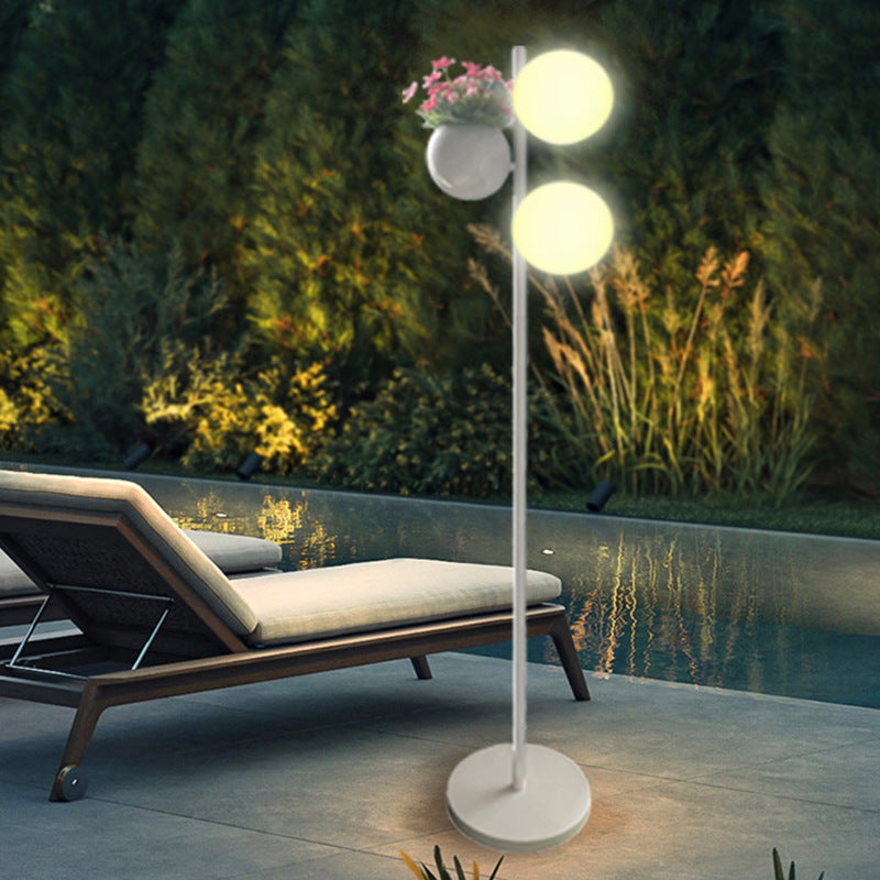 Flowerpot Globe LED Waterproof Floor Lamp