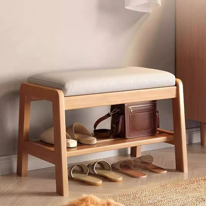 Scandinavian Tech Cloth Wood 1-Shelf Shoe Storage