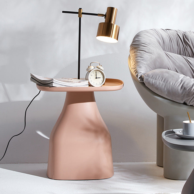 Scandinavian Round Column Plastic Coffee Table