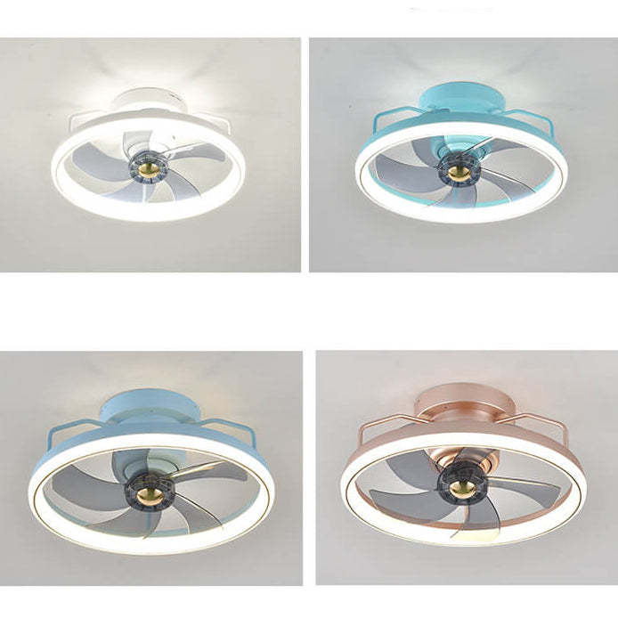 Minimalist Ring Shade Mount Ceiling Fan Light