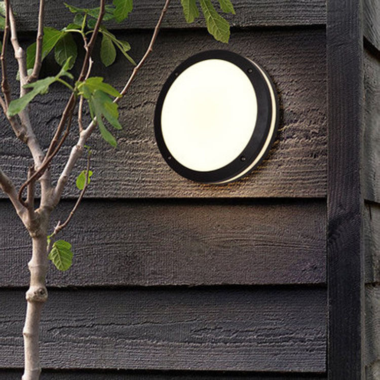 Minimalist Aluminum Acrylic Round LED Outdoor Wall Light