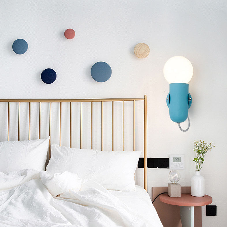 Nordic Solid Color Round Sconce