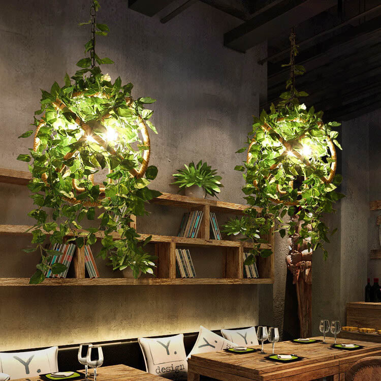 Industrial Vintage Greenery Cherry Blossom