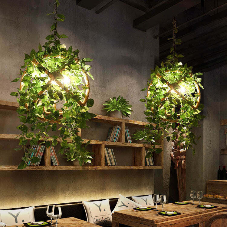 Industrial Vintage Greenery Cherry Blossom
