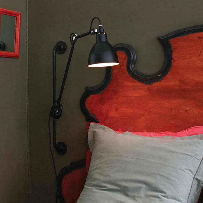 Industrial Vintage Iron Swing Arm Sconce