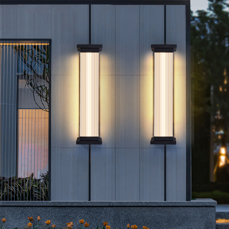 Minimalist Stainless Steel Wall Sconce - 01