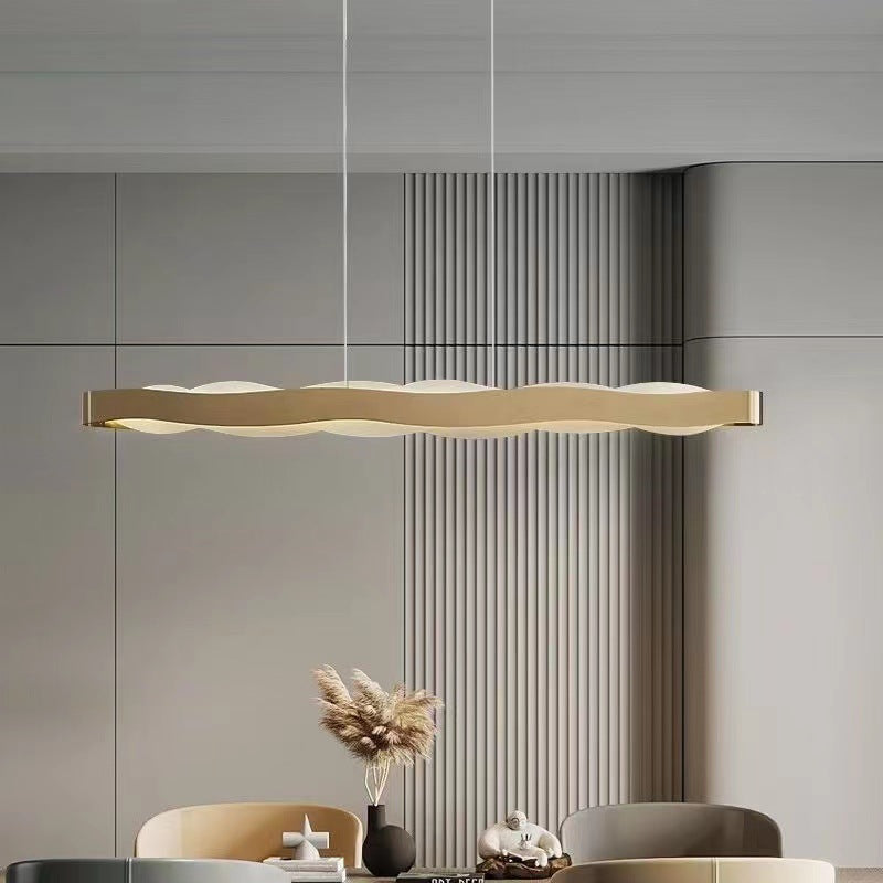 Minimalist Wave Acrylic Island Chandelier