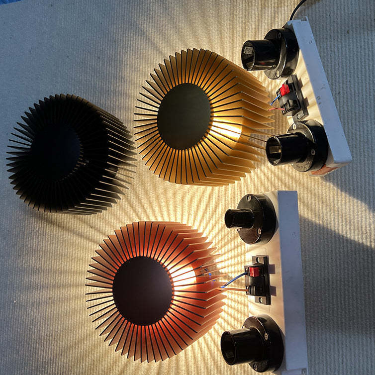 Minimalist Aluminum Sunflower LED Sconce