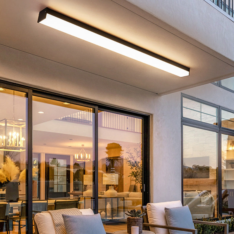 Minimalist Long Aluminum Flush Mount Ceiling