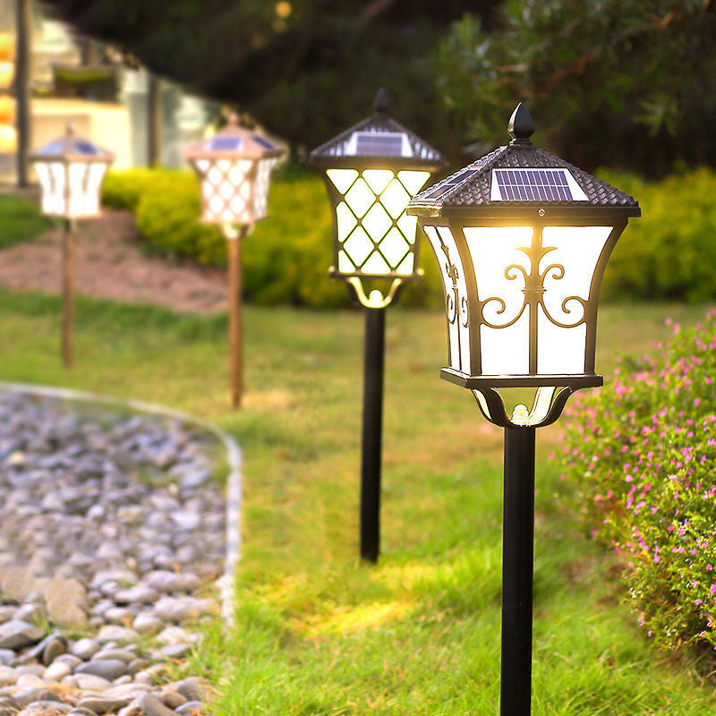 Chinese Solar Aluminum Iron Glass Column LED Landscape Light