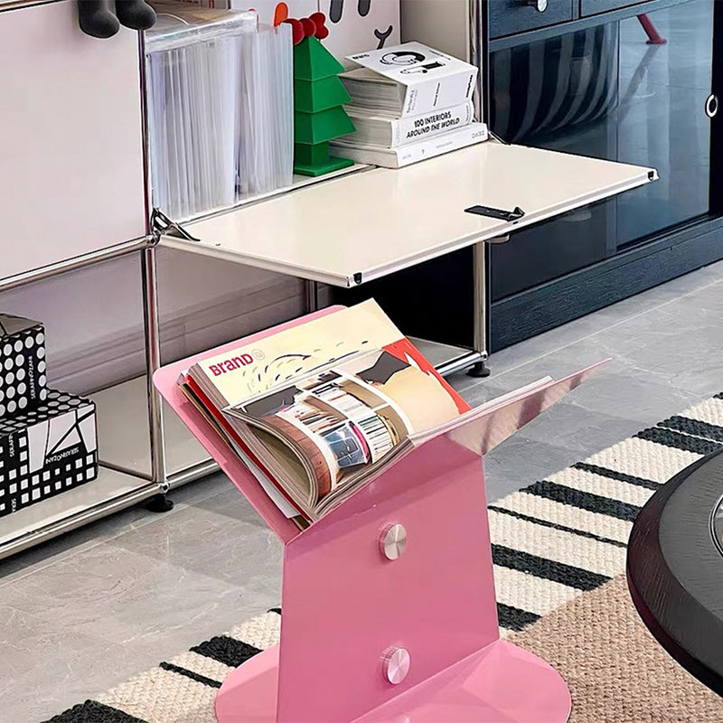 Creative round end & side tables in metal glass