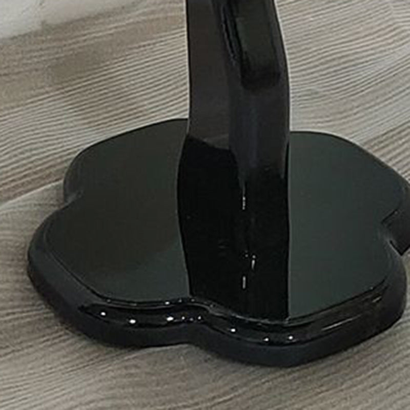 Scandinavian Petal Glass Steel End Table