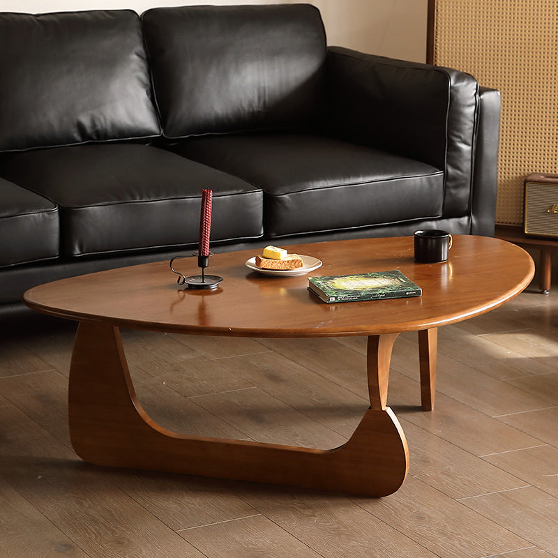 Vintage Triangle Solid Wood Coffee Table