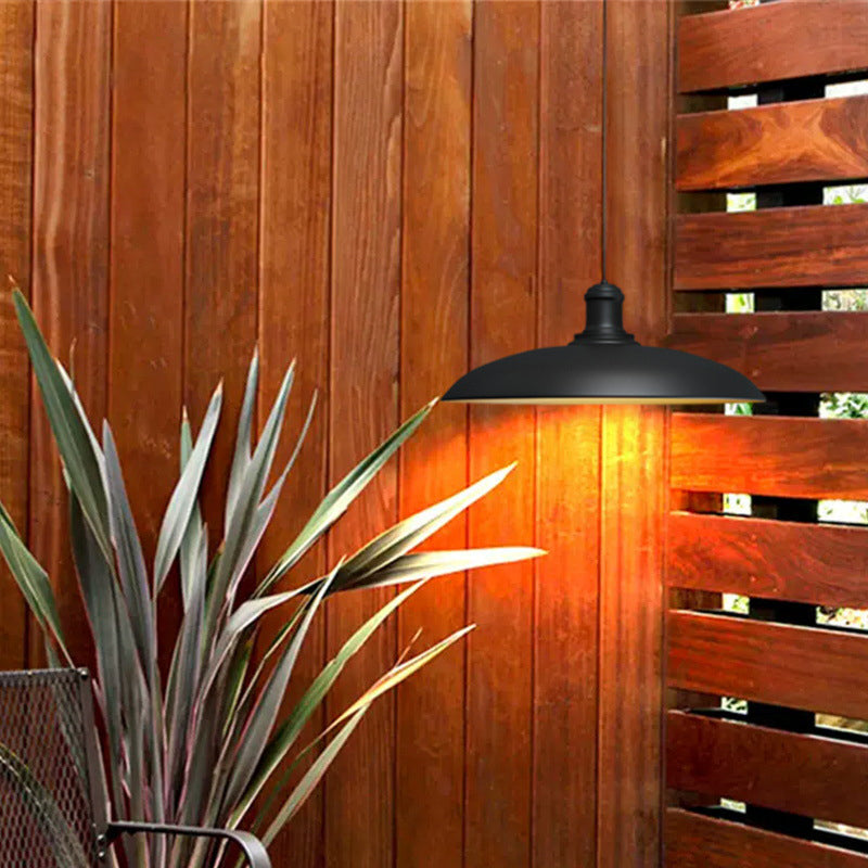 Scandinavian Waterproof Steel Round Pendant Light