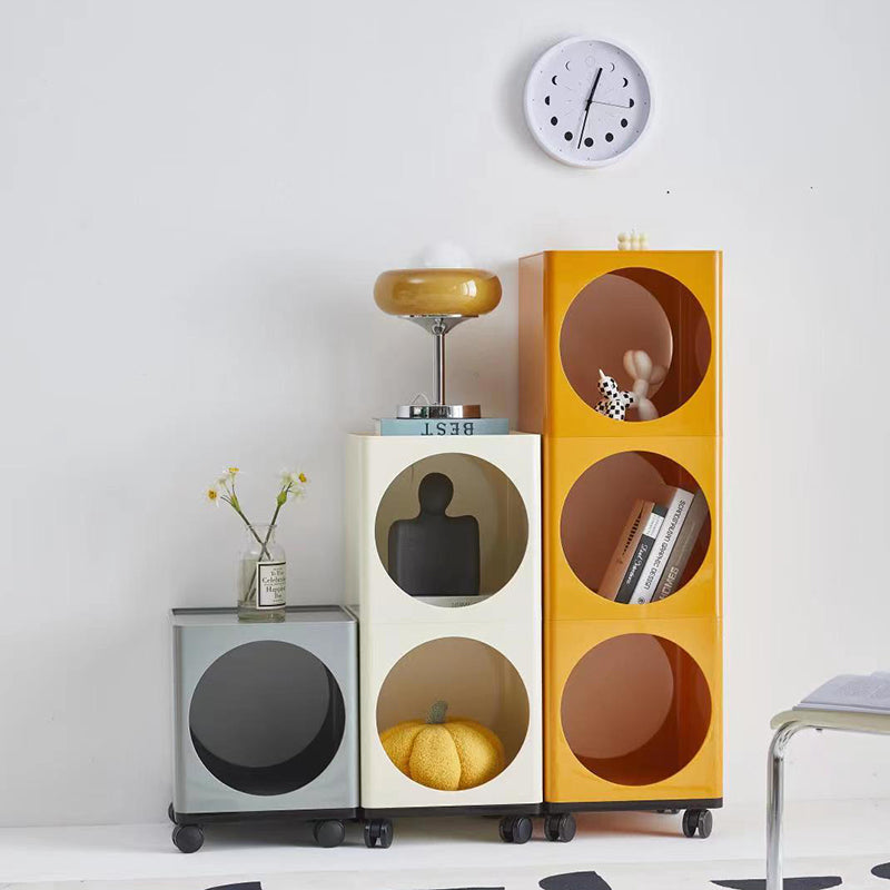 Modern Cubic Round Movable End Table