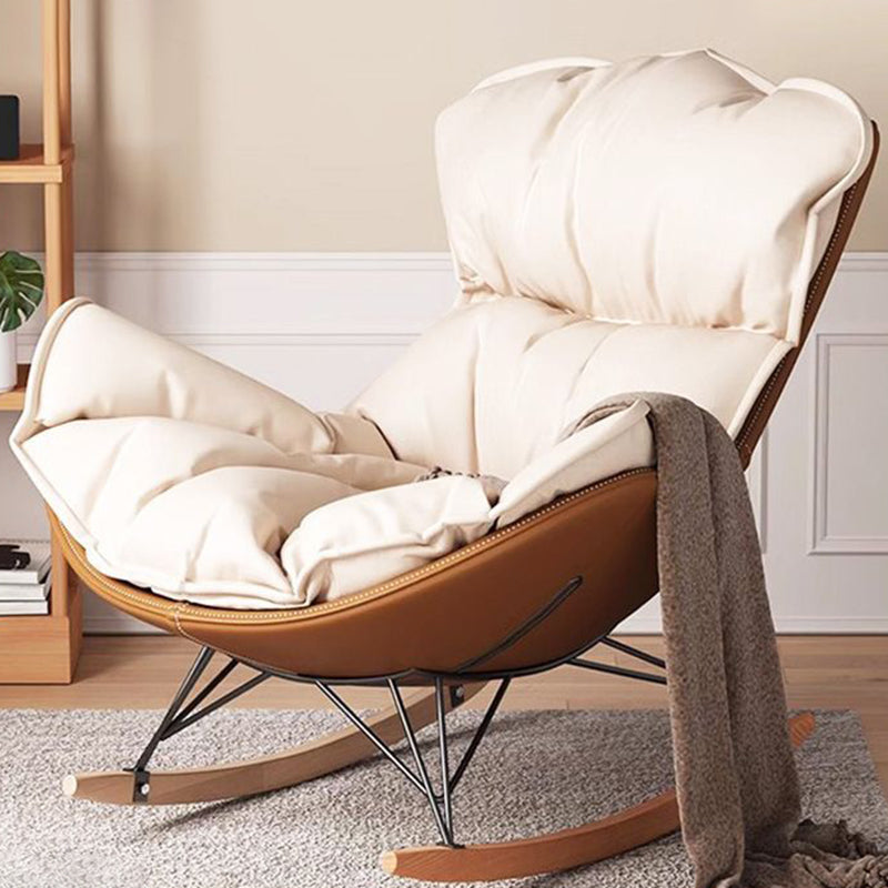 Contemporary Fabric Upholstered Rocking Chair