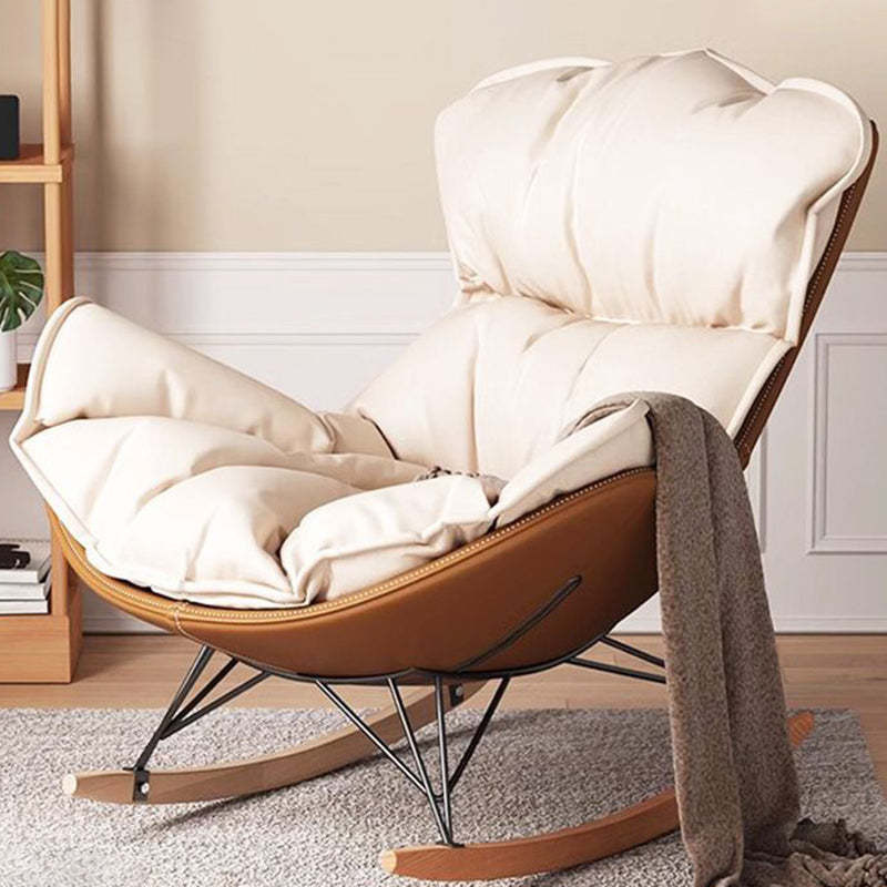 Contemporary Fabric Upholstered Rocking Chair