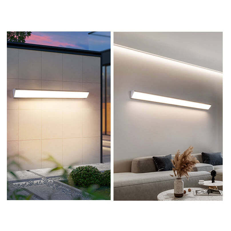 Minimalist Aluminum Acrylic Waterproof Long LED Wall Sconce