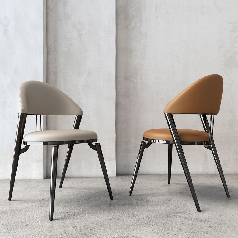 Modern Cushion Lambswool Titanium Dining Chair