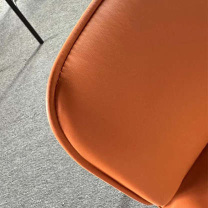 Minimalist Leather Steel Dining Chair