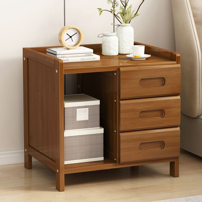 Minimalist Bamboo 1/2-Drawer Nightstand