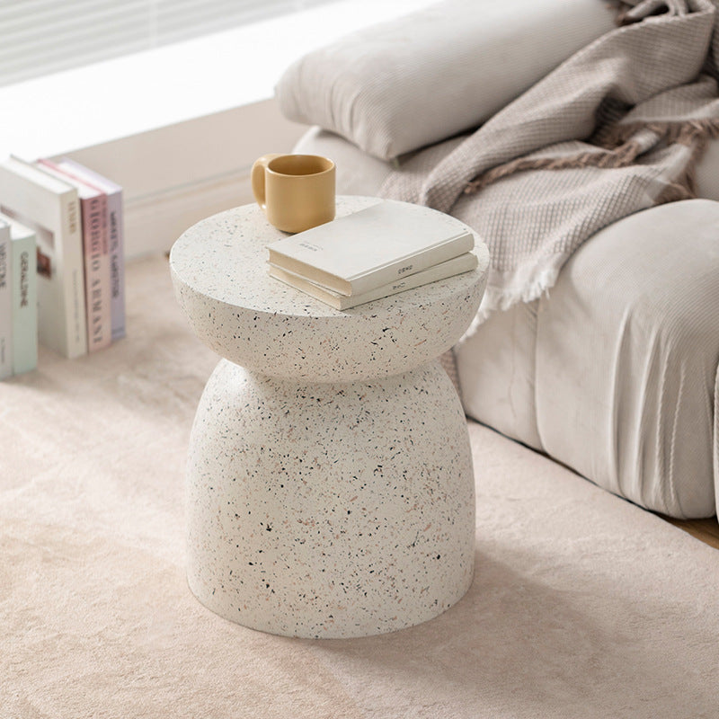 Nordic Cylinder Magnesium Oxide End Table