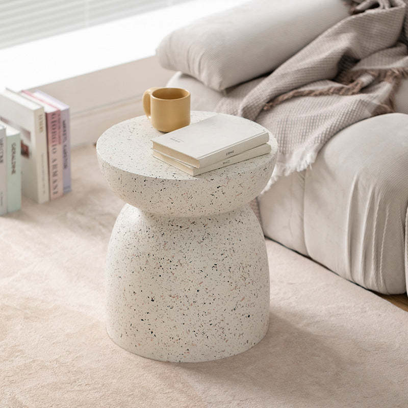 Nordic Cylinder Magnesium Oxide End Table