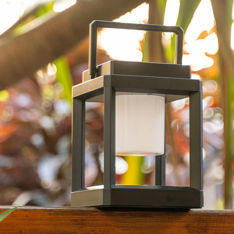 Outdoor Solar Square Cage Landscape Light