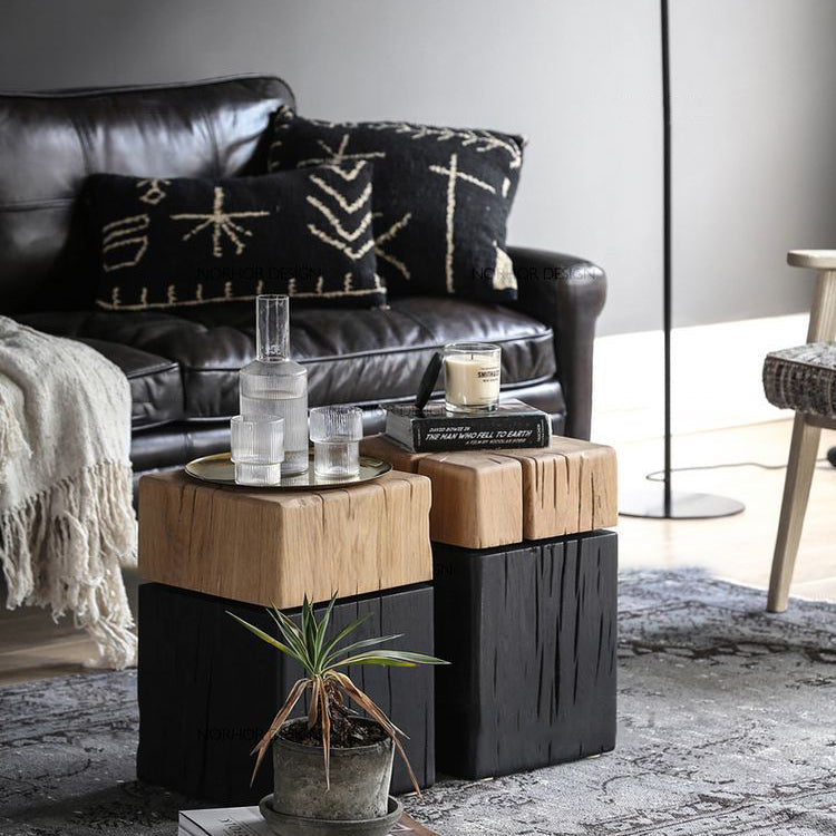 Japanese Square Wood Coffee Table