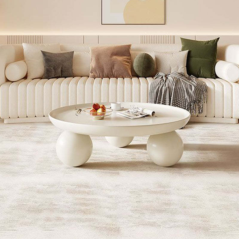 Contemporary Disc Orb Metal Coffee Table