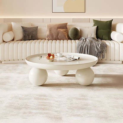 Contemporary Disc Orb Metal Coffee Table