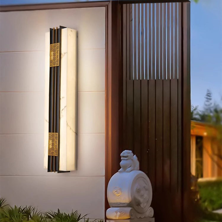 Chinese Stainless Steel Faux Wall Sconce — Warm Light (3000K) / 220V-240V For UK/AU
