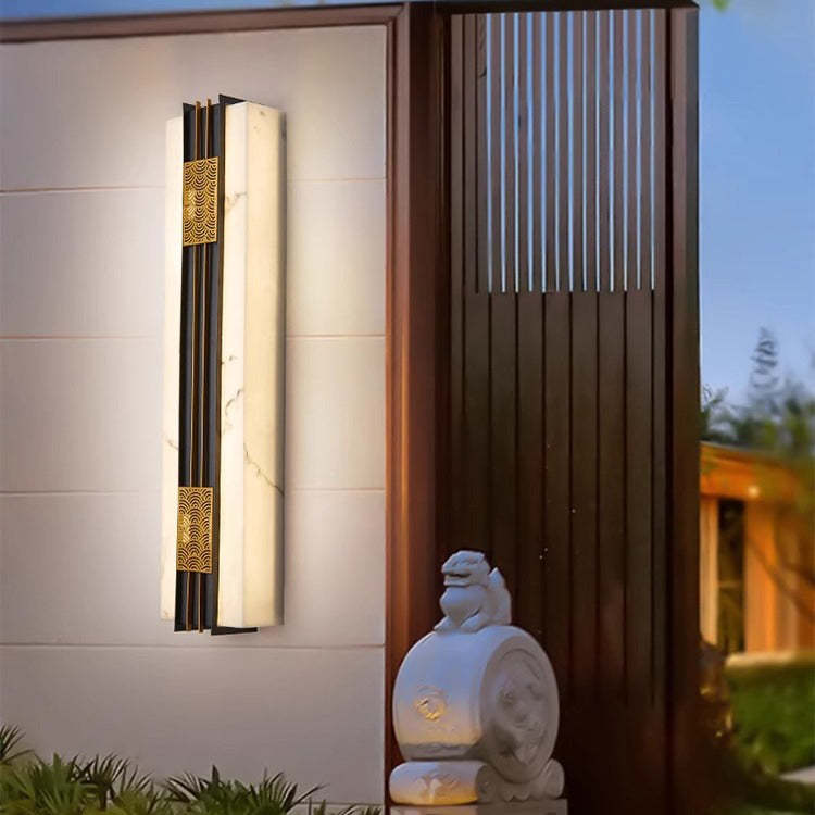 Chinese Stainless Steel Faux Wall Sconce — Warm Light (3000K) / 220V-240V For UK/AU