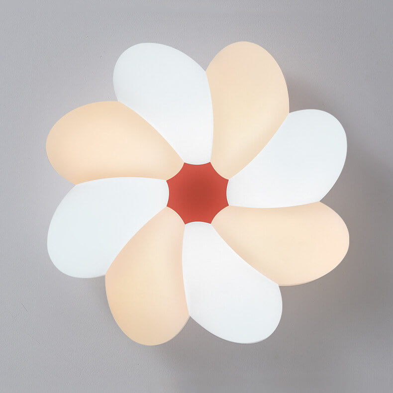 Nordic Colorful Flower LED Flush Mount Light