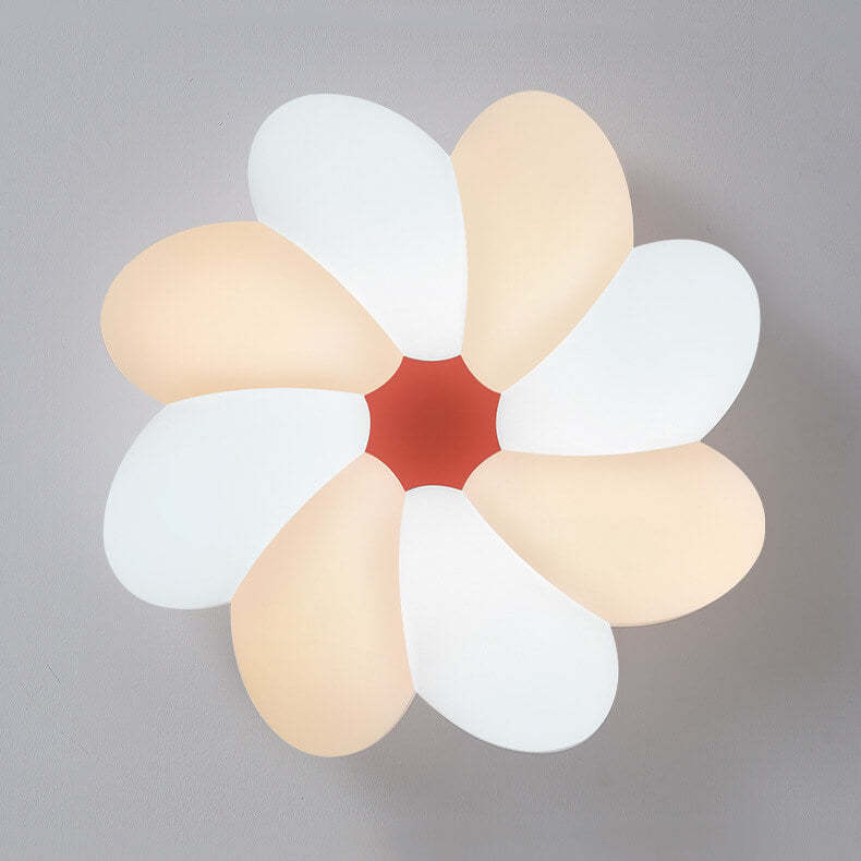 Nordic Colorful Flower LED Flush Mount Light