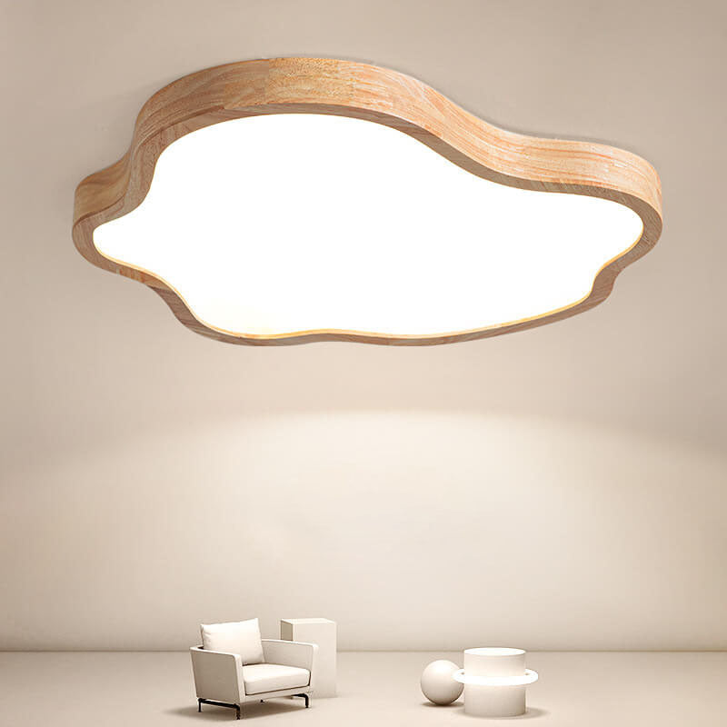 Japanese cloud flush mount lighting in acrylic — Small (12"H / 220V-240V (UK/AU