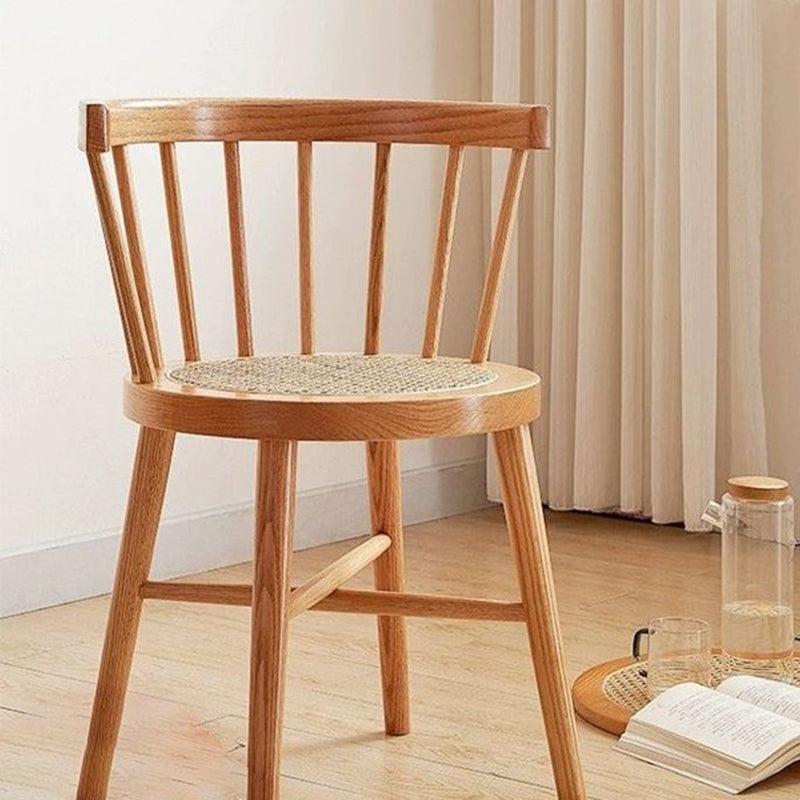Chinese Bent Rattan Wood Dining Chair