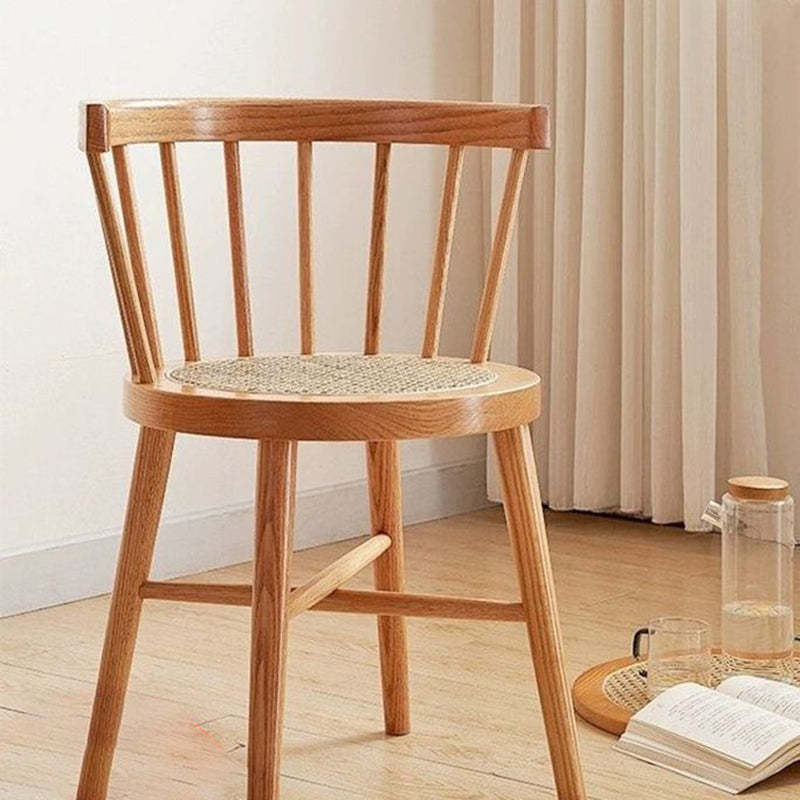 Chinese Bent Rattan Wood Dining Chair