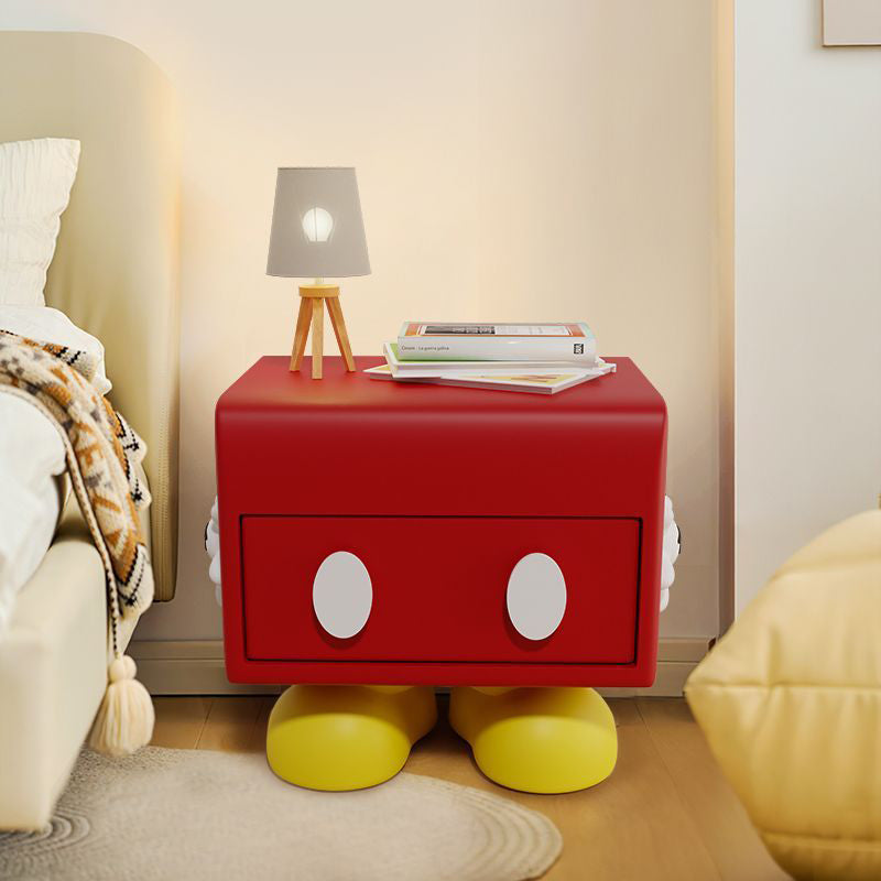 Resin Mickey Cubic End Table — Black
