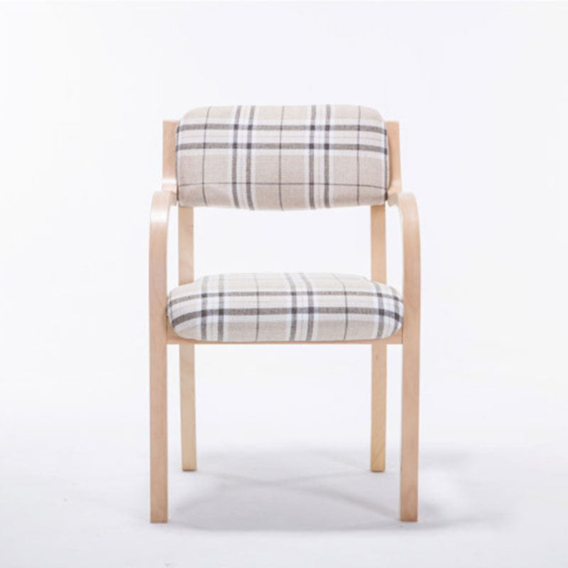 Nordic Wood Fabric Leather Velvet Dining Chair