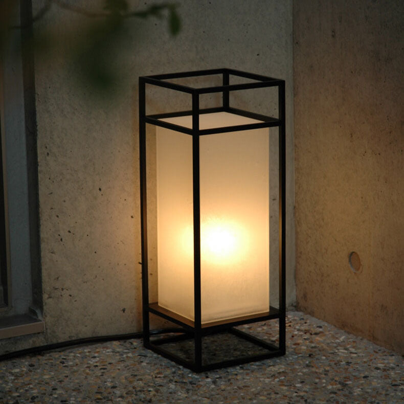 Japanese tatami rectangular iron floor lamps — 11.81" H x 6.69" W / 220V-240V (UK/AU)