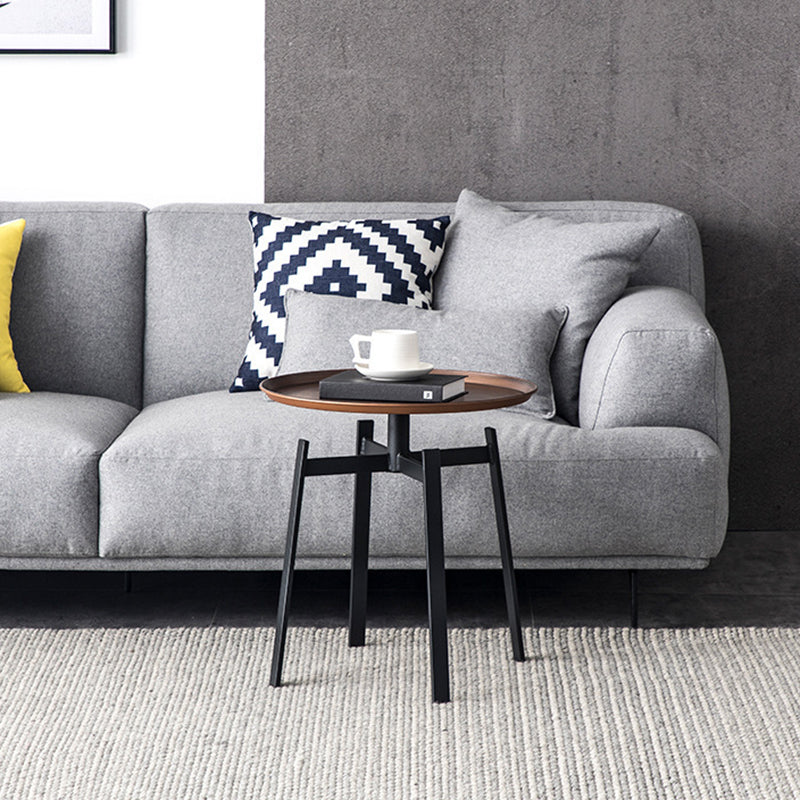 Retro Round Iron End Table