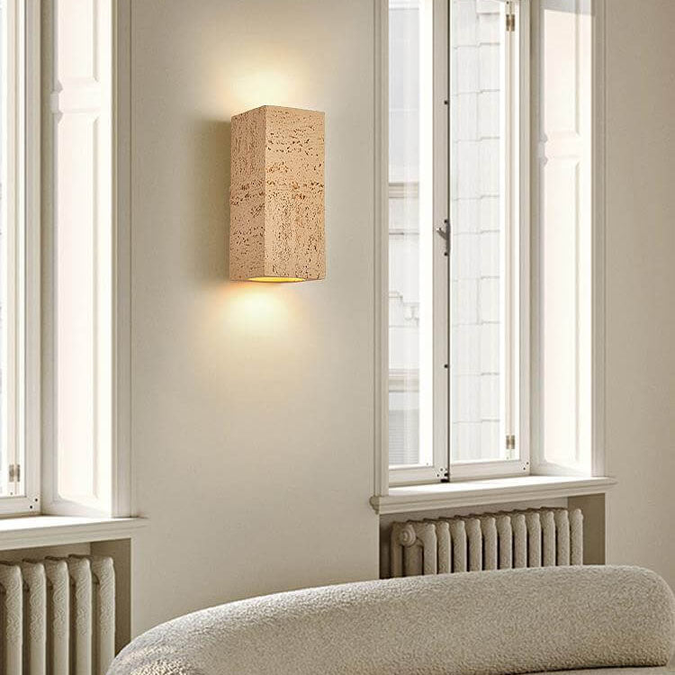 Retro Wabi-Sabi Hand-Sculpted Column LED Sconce