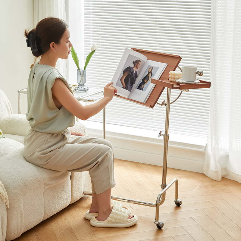 Minimalist Solid Wood Reversible Rectangular End Table