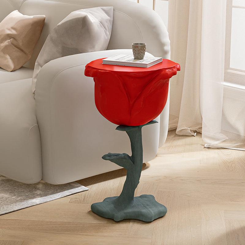 Creative rose shape red coffee tables