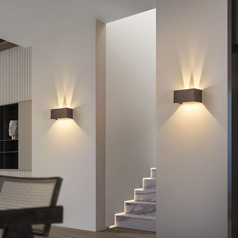 Nordic Aluminum Square Beam Reading Wall Sconce