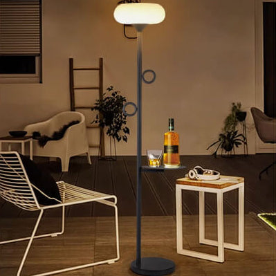 Solar Modern Stainless Steel Strip LED Outdoor Floor Lamp