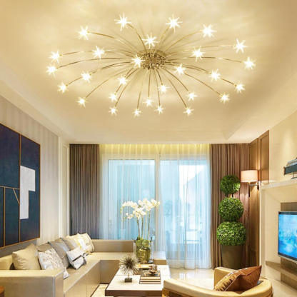 Full Of Stars Iron Flush Ceiling Light